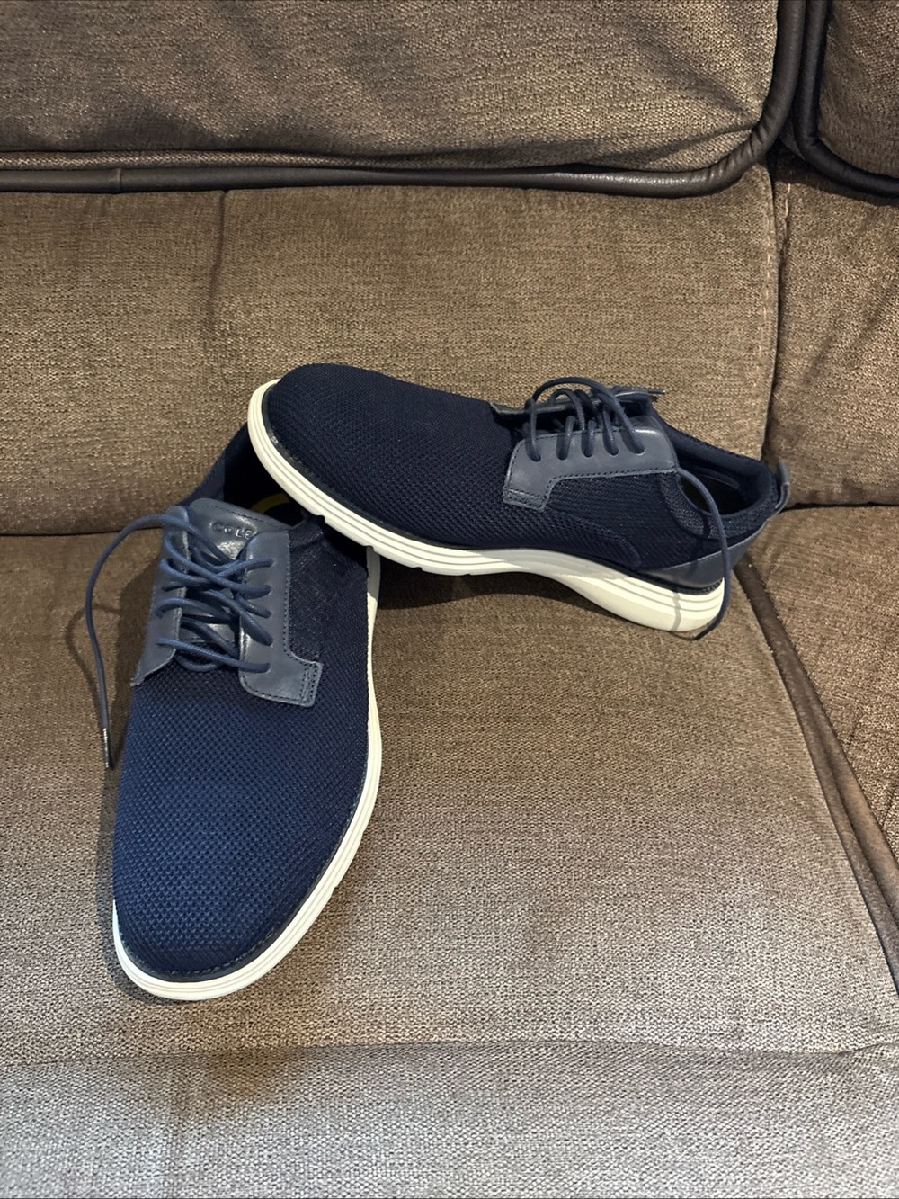 Cole Haan Grand+ Ultra Knit Men's Low Top Lace Up Knit Navy  C40565 New 9